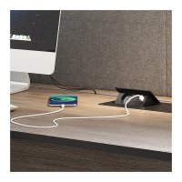 Nábytkové zásuvky, vypinače - Vestavná nábytková zásuvka ZEOBOX, 2x USB A+C, indukční nabíječkam, 1x230V, černá, ZEOBOX-CZ-FR-UAC-01