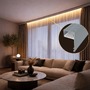 Soklové (obvodové, dekorační) profily - Hliníkový LED profil DECO LINE, stříbrný - 2 m - foto 4