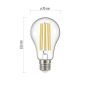 Patice E27 - LED žárovka Filament A70, E27, 17W (150W), 2452lm, WW  - foto 3