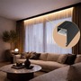Soklové (obvodové, dekorační) profily - Hliníkový LED profil DECO LINE, černý - 2 m - foto 6