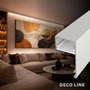 Soklové (obvodové, dekorační) profily - Hliníkový LED profil DECO LINE, bílý - 2 m - foto 5