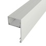 Soklové (obvodové, dekorační) profily - Hliníkový LED profil DECO LINE, bílý - 2 m - foto 10