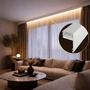 Soklové (obvodové, dekorační) profily - Hliníkový LED profil DECO LINE, bílý - 2 m - foto 4