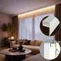Soklové (obvodové, dekorační) profily - Hliníkový LED profil DECO LINE, bílý - 2 m - foto 6