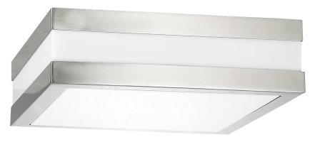 Přisazená - Stropní svítidlo Rabalux 8227 Stuttgart3, IP44, E27 2x MAX 11W, nerezová ocel