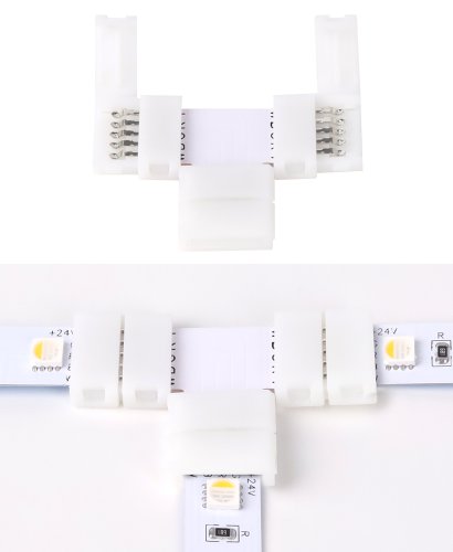 Přislušenství pro LED pásky - RGBW click spojka T, 5pinový, IP20, TS5C-12, Mi-light - foto 1