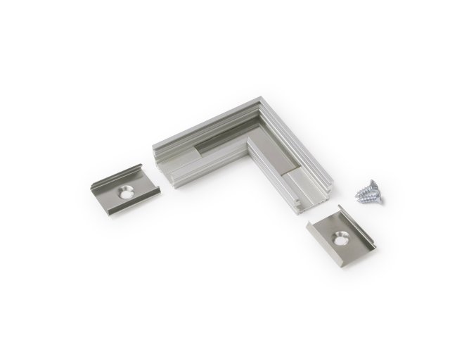 Úchyty, spojky, závěsný materiál - UNI12 Rohová spojka eloxovaná, A1910020 - foto 1