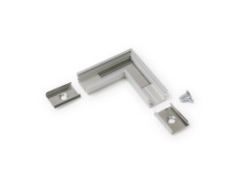 Úchyty, spojky, závěsný materiál - UNI12 Rohová spojka eloxovaná, A1910020