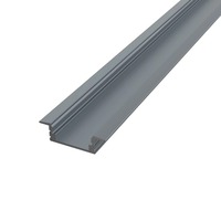 Vestavné profily - Hliníkový LED profil RECESSED 1, zapuštěný, šedá