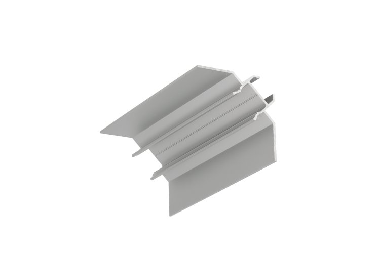 Podomítkové, sádrokartonové profily - Hliníkový profil UNI-TILE12 pod obklad 90st, eloxovaný - foto 1