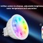 LED žárovky - 4W LED žárovka RGB+CCT, MR16, RF 2.4GHz, FUT104, Mi-Light - foto 12