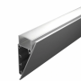 Soklové (obvodové, dekorační) - Hliníkový profil na stěnu WALL, stříbrný, 2m, LP403 - foto 2