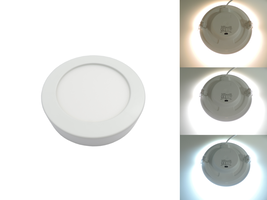 LED panely kruhové - Kulatý přisazený 6W CCT LED panel, nastavení barvy 3000-6500K, 450Lm, 3 roky záruka, OP2535