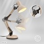 Stolní lampy pracovní - BRILO 7394011 Pixa lampička na psací stůl, vypínač, nastavitelné, E14, béžová - BRILO - foto 7