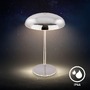 Stolní lampy dekorační - BRILO 7573018 Caxa stolní lampa - 2,8W, 300lm, bezdrátová, IP44, LED, stmívatelná, dotykový vypínač, chrom - BRILO - foto 7