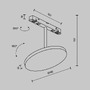 Lištové Magnetic Maytoni Exility - M TR131-4-15W-DS-B Svítidlo pro kolejnicový systém Plato 15W nastavitelná bílá 707lm černý hliník stmívatelné Exility - MAYTONI - foto 7