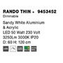 Kruhová - NV 9453452 Závěsné svítidlo RANDO THIN bílý hliník a akryl LED 50W 230V 3000K IP20 stmívatelné - NOVA LUCE - foto 7