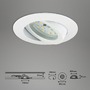 Kruhová - BRI 7296-036 3ks sada LED vestavné svítidlo, pr. 8,2 cm, 6,5 W, bílé - BRILONER - foto 7