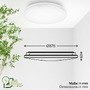 Kruhová - BRILO 3867016 Elipso A stropní svítidlo pr.37,5 cm - 12W, 2520lm, LED, energetická třída A, bílé - BRILO - foto 7