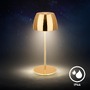 Stolní lampy dekorační - BRILO 7503017 LED nabíjecí stolní lampička Serina Mini, bezdrátová, 20cm, IP44, 2,5W, stmívatelné, dotykový vypínač, zlatá - BRILO - foto 7