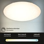 Kruhová - BRILO 3318016 LED stropní svítidlo hvězdné nebe, CCT, noční světlo, dálkový ovladač, stmívatelné (starý kód: BRILO 3318-016) - BRILO - foto 7