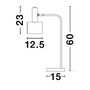 Stolní lampy dekorační - NV 9426652 Stolní lampa PAZ zlatý kov mentolové kovové stínidlo bílá základna E27 1x12W 230V IP20 bez žárovky - NOVA LUCE - foto 7