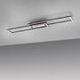 Hranatá - LD 14696-18 ASMIN LED stropní svítidlo 95x17,5cm, černá, ploché, paměťová funkce, jednoduchý panel 3000K - LEUCHTEN DIREKT / JUST LIGHT - foto 7