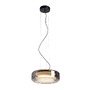 Kruhová - RED R14400 NAOMI LED závěsné svítidlo, skleněná kouřové sklo/mléčné sklo/černá - RED - DESIGN RENDL - foto 7