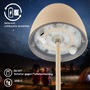 Stolní lampy dekorační - BRILO 7503011 LED nabíjecí stolní lampička Serina Mini, bezdrátová, 20cm, IP44, 2,5W, stmívatelné, dotykový vypínač, béžová - BRILO - foto 7