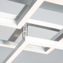 Hranatá - BRILO 3217-018 LED stropní svítidlo, 76,3 cm, 2600 LM, 36 W, hliník-chrom - BRILO - foto 7