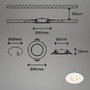 Kruhová - BRI 7044-036 LED vestavná svítidla, pr.9 cm, 3x LED, 5 W, 480 lm, bílé - BRILONER - foto 7