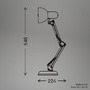 Stolní lampy pracovní - BRILO 7394011 BRILONER Pixa lampička na psací stůl, vypínač, nastavitelné, E14, béžová 7394011 - foto 7