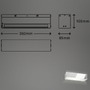 Nepřímé osvětlení - BRI 2204018 LED nástěnné svítidlo 36 cm 8W 800lm chrom (starý kód: BRI 2204-018) - BRILONER - foto 7