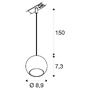 Svítidla - LA 1008169 LIGHT EYE® 90 1~ závěsné svítidlo, GU10, délka závěsu 150cm, 1x max. 6W, matně bílá - BIG WHITE (SLV) - foto 7