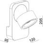 IMPR 341215X VÝPRODEJ VZORKU - Deko-Light nástěnné přisazené svítidlo Uni II 230V 12W 3000K 670lm 120mm bílá - foto 7