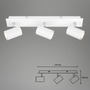 Bodová - BRILO 2857-036 Bodové svítidlo 45 cm 3xGU10 40W bílé - BRILO - foto 7