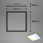 Hranatá - BRILO 7093016 CCT svítidlo LED panel 38 cm 21 W 2200lm bílé - BRILO - foto 7