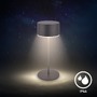 Stolní lampy dekorační - BRILO 7629015 Kira stolní lampička - 3W, 200lm, bezdrátová, LED, dotykový vypínač, stmívatelné, antracit - BRILO - foto 7