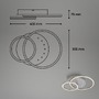 Kruhová - BRILO 3773019 LED stropní svítidlo, 40 cm, paměť, 26W, 2550lm, hliník - BRILO - foto 7