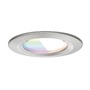 Koupelnová - P 92450 LED vestavné svítidlo Nova Coin IP44 kruhové 78mm RGBW+ 3x6W 230V kov kartáčovaný hliník - PAULMANN - foto 7