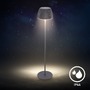 Stojací lampy - BRILO 1238015 nabíjecí stojanová lampa Riffle - 124 cm, 4,2W, 400lm, LED, bezdrátová, stmívatelná, dotykový vypínač, antracit - BRILO - foto 7