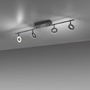 Bodová - PN 6786-13 SILEDA LED stropní svítidlo 4 ramenné antracit otočné IP44 teplá bílá 3000K - PAUL NEUHAUS - foto 7