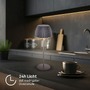 Stolní lampy dekorační - BRILO 7553015 Nabíjecí stolní lampa Riffle - 36,5 cm, 2W, 200lm, IP44, bezdrátová, LED, stmívatelná, dotykový vypínač, antracit - BRILO - foto 7