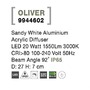 Přisazená - NV 9944602 Venkovní stropní svítidlo OLIVER bílý hliník akrylový difuzor LED 20W 3000K 100-240V 92st. IP65 - NOVA LUCE - foto 7