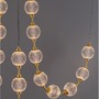 Vícečetná - NV 9695201 Závěsné svítidlo BRILLANTE zlatý hliník a akryl LED 133W 230V 3200K IP20 vč. dálkového ovládání stmívatelné - NOVA LUCE - foto 7