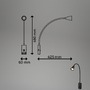 Bodová - BRI 2175015 Justra lampa na čtení, nastavitelná, 2x USB porty, černá - BRILONER - foto 7