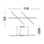 Podélná - NV 9695213 Závěsné svítidlo RACCIO černý kov a akryl LED 27W 230V 3000K IP20 stmívatelné - NOVA LUCE - foto 7