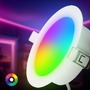 Koupelnová - BRI 3945036 Fungo vestavné bodové svítidlo 100mm 3ks sada - 7W, 700lm, LED, stmívatelné, IP65, bílé - BRILONER - foto 7