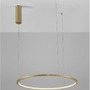 Kruhová - NV 9345602 Závěsné svítidlo TARQUIN broušený zlatý hliník a akryl LED 36W 230V 3000K IP20 stmívatelné - NOVA LUCE - foto 7