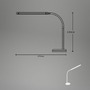 Stolní lampy pracovní - BRILO 7472016 LED stolní lampa, 37 cm, paměť, 6W, 600lm bílé - BRILONER - foto 7